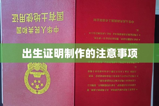 驿城出生证明制作的注意事项