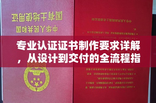 驿城专业认证证书制作要求详解，从设计到交付的全流程指南