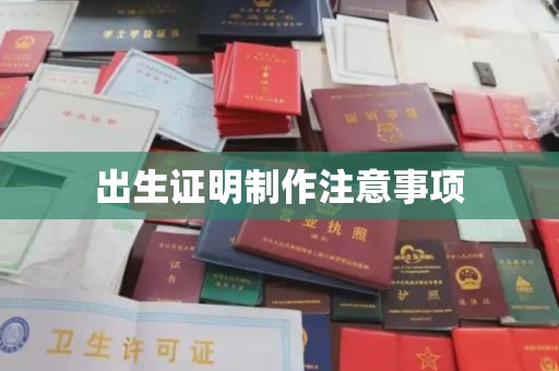 驿城出生证明制作注意事项