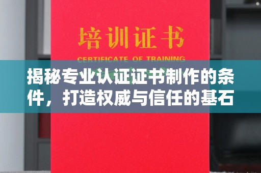 驿城揭秘专业认证证书制作的条件，打造权威与信任的基石