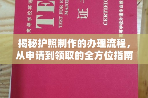 驿城揭秘护照制作的办理流程，从申请到领取的全方位指南