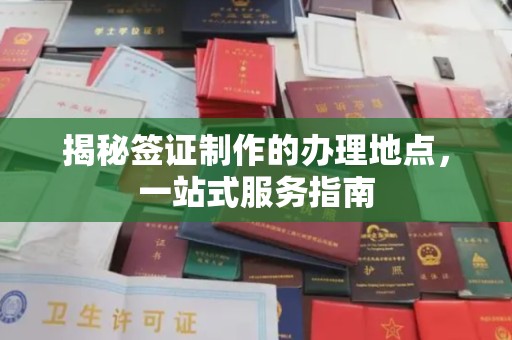 驿城揭秘签证制作的办理地点，一站式服务指南