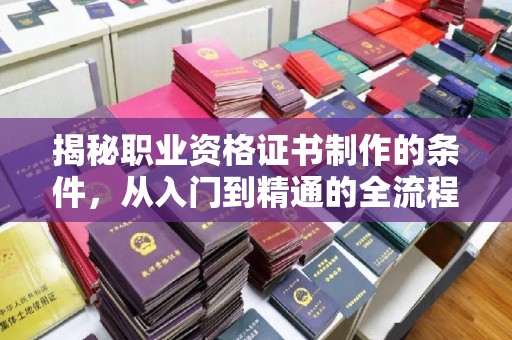 驿城揭秘职业资格证书制作的条件，从入门到精通的全流程解析