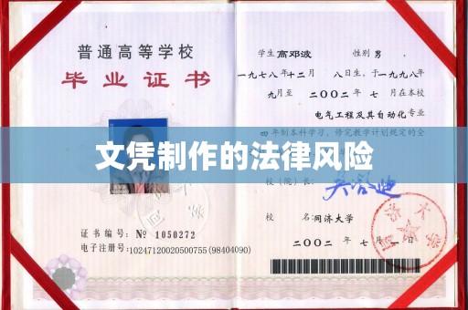 驿城文凭制作的法律风险