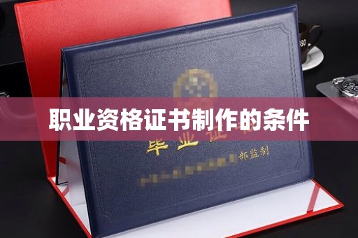 驿城职业资格证书制作的条件