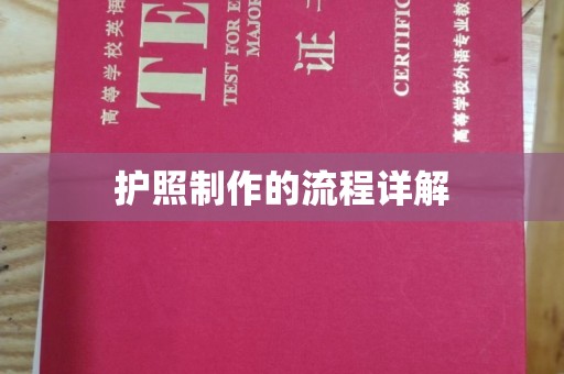 驿城护照制作的流程详解