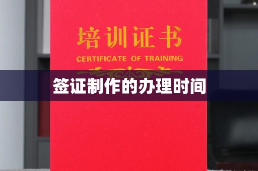 驿城签证制作的办理时间
