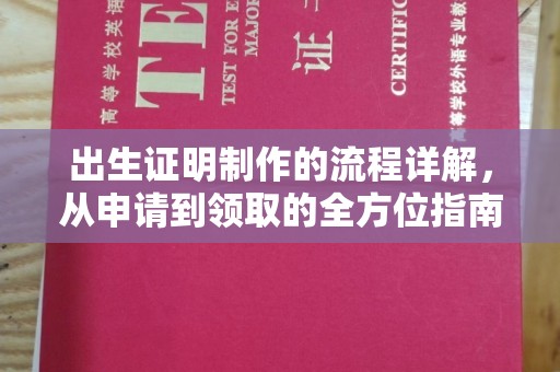 驿城出生证明制作的流程详解，从申请到领取的全方位指南