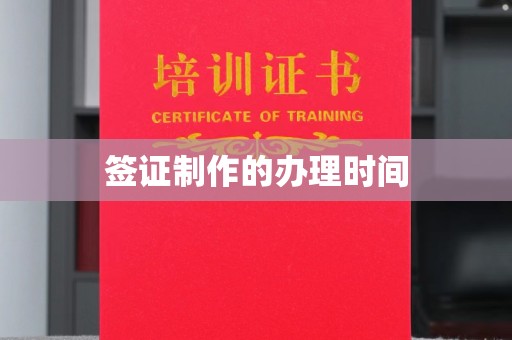 驿城签证制作的办理时间